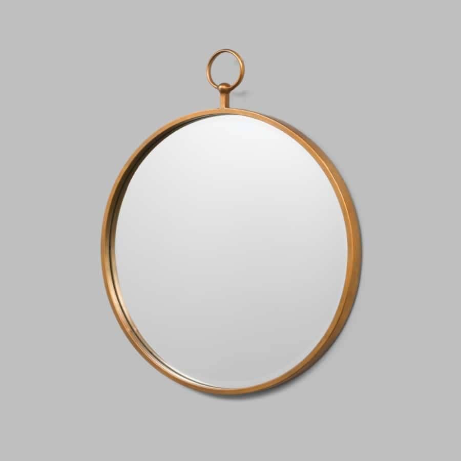 Antique Fob Mirror - Brass