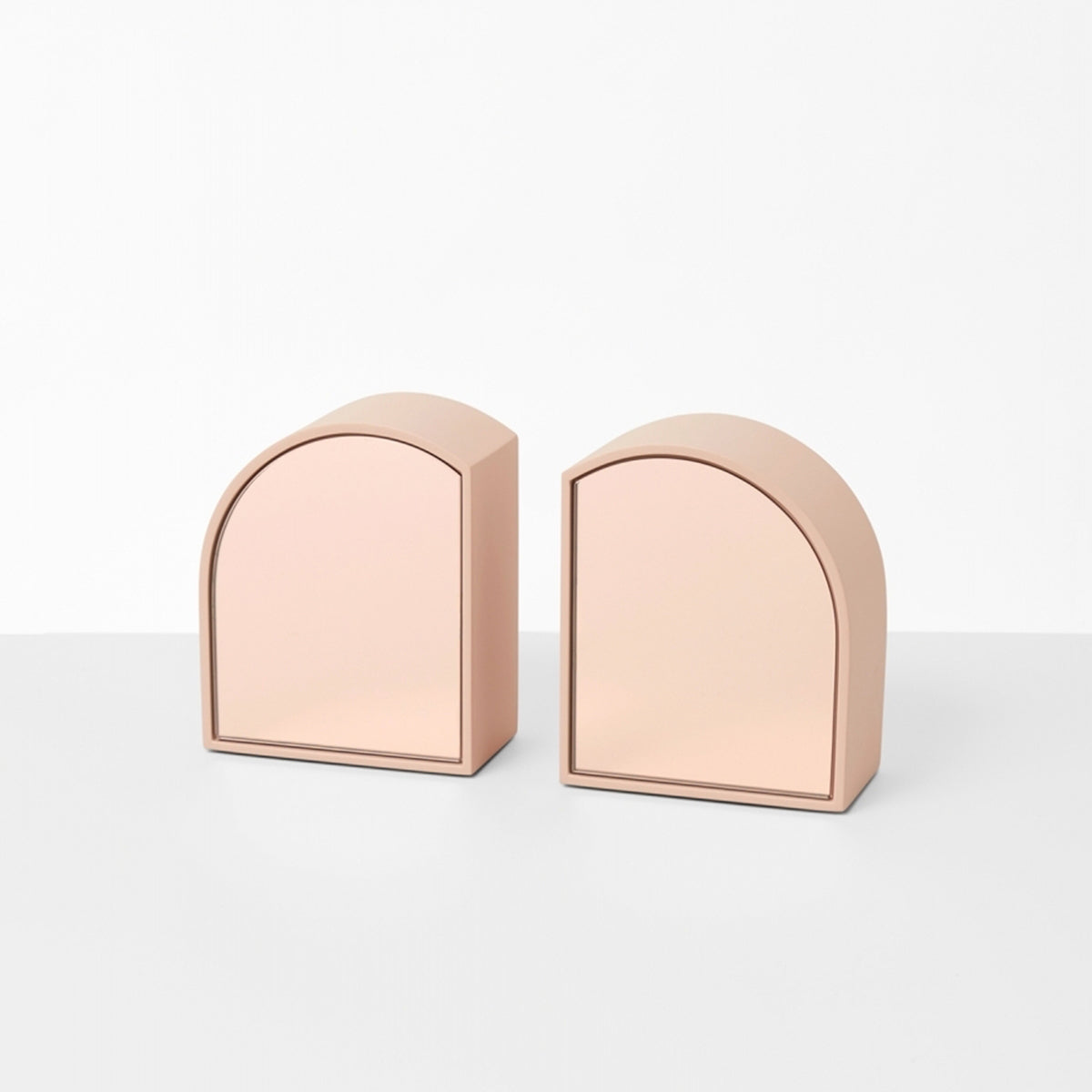 Archie Mirror Bookends - Powder
