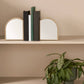 Archie Mirror Bookends - Taupe