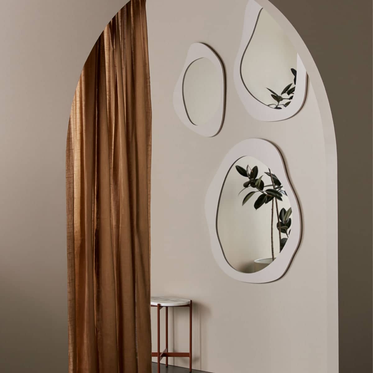 Aura Mirror 50cm X 65cm - Shell
