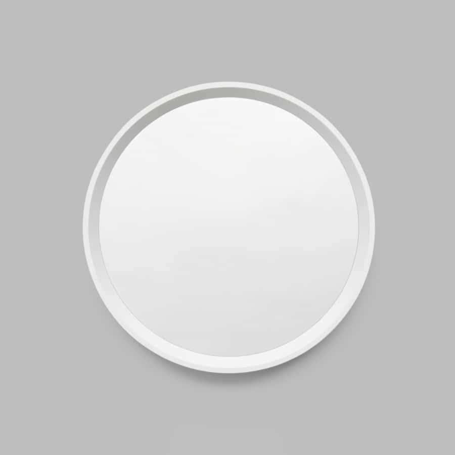 Austen Round Mirror - Bright White