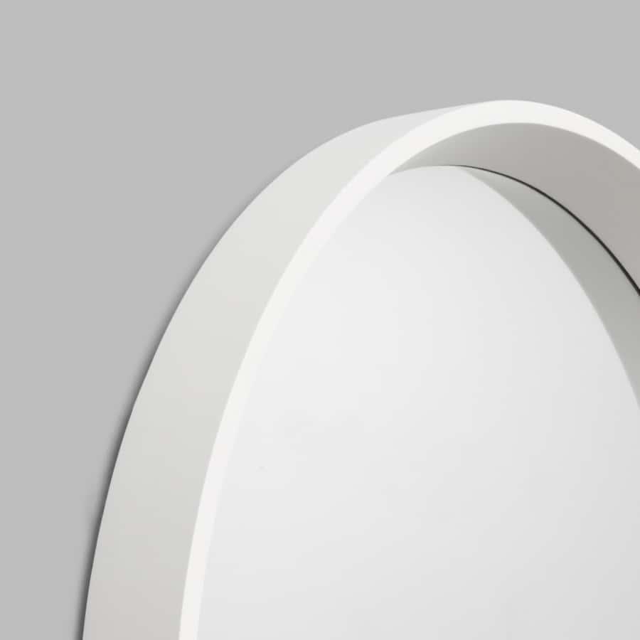 Austen Round Mirror - Bright White