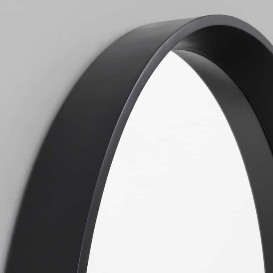 Austen Round Mirror - Black