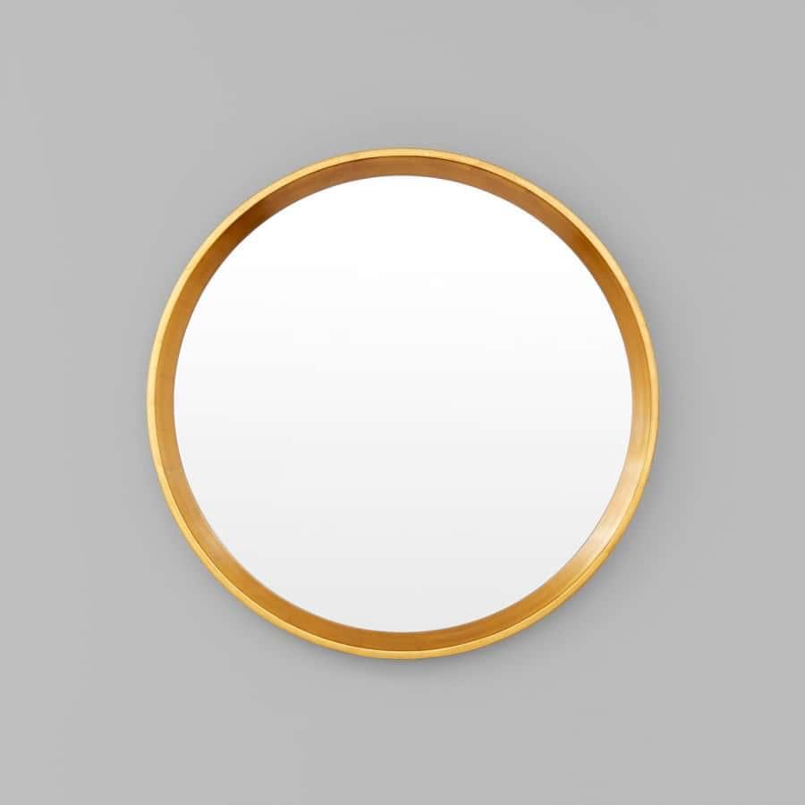 Austen Round Mirror - Brass