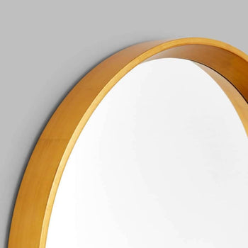 Austen Round Mirror - Brass
