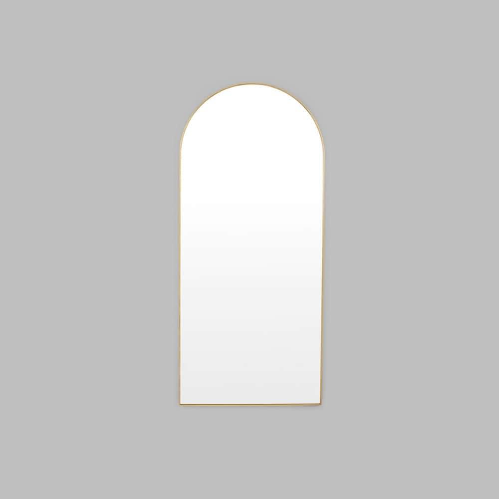 Bjorn Arch Floor Mirror - Brass