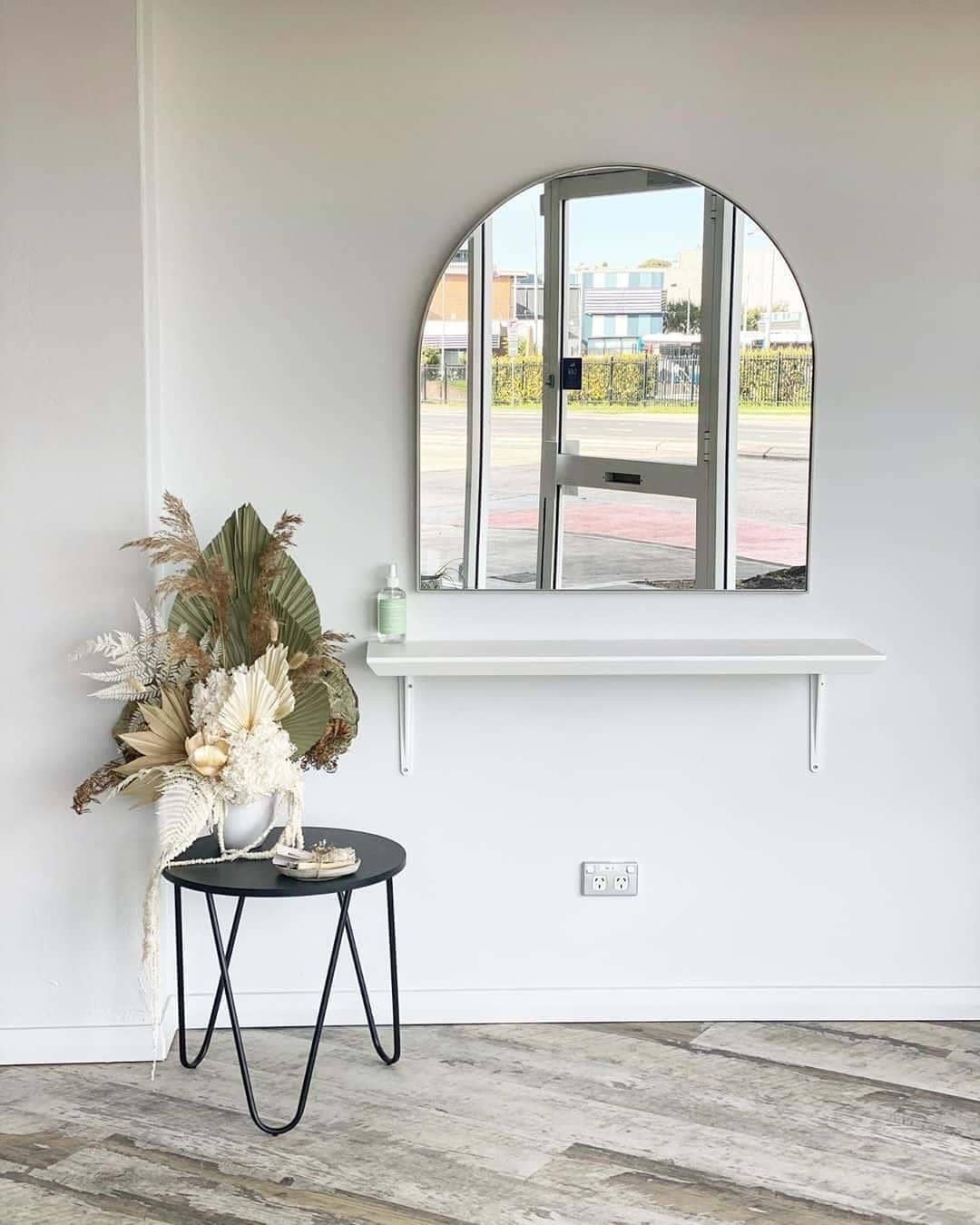 Bjorn Arch Mirror - Silver