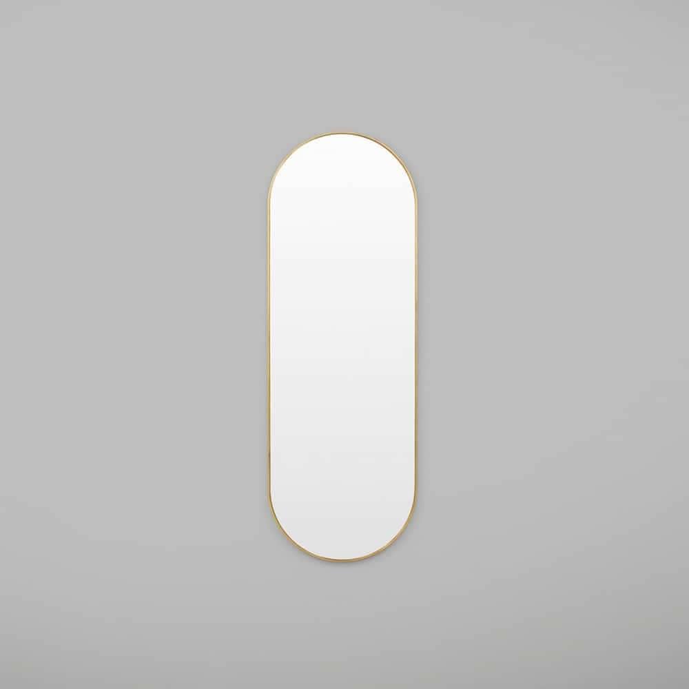 Bjorn Large Oval Mirror - Brass