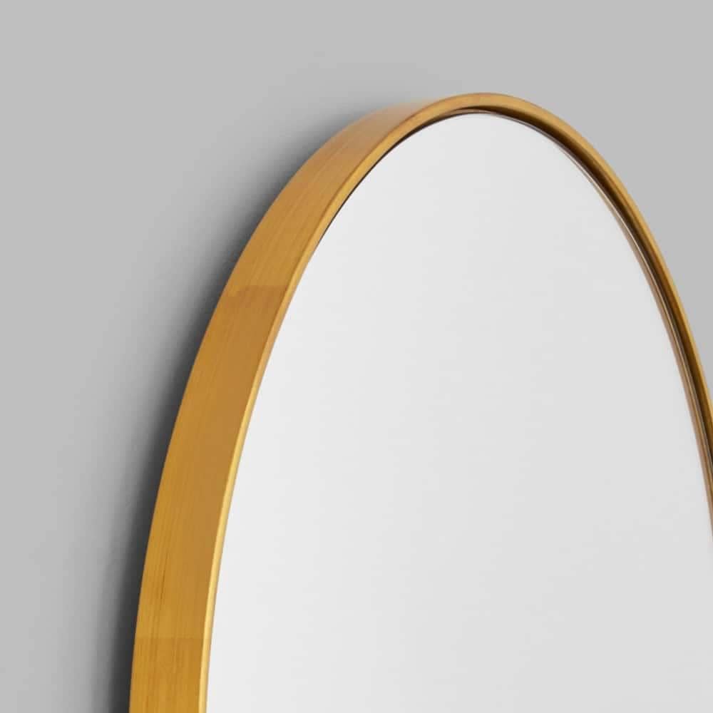 Bjorn Large Oval Mirror - Brass