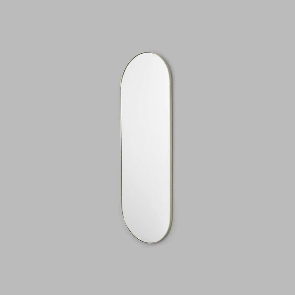 Bjorn Large Oval Mirror - Silver