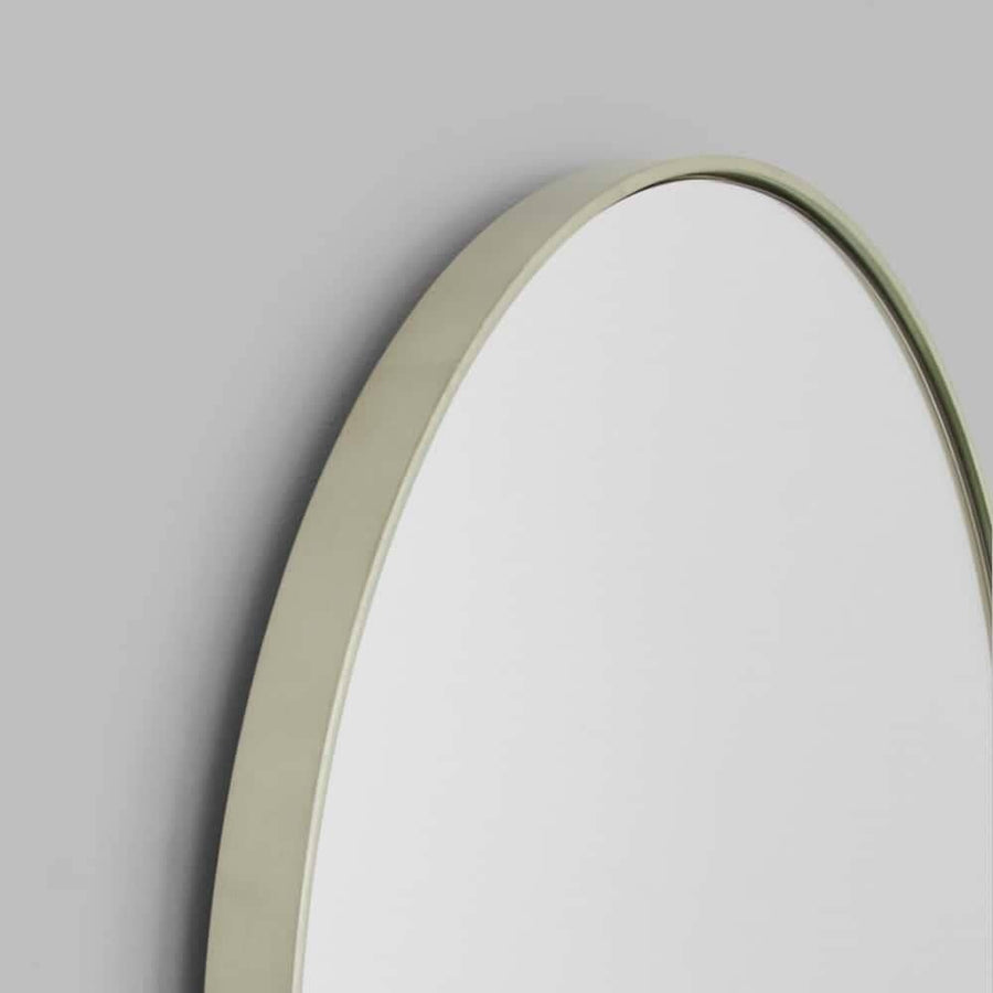 Bjorn Large Oval Mirror - Silver
