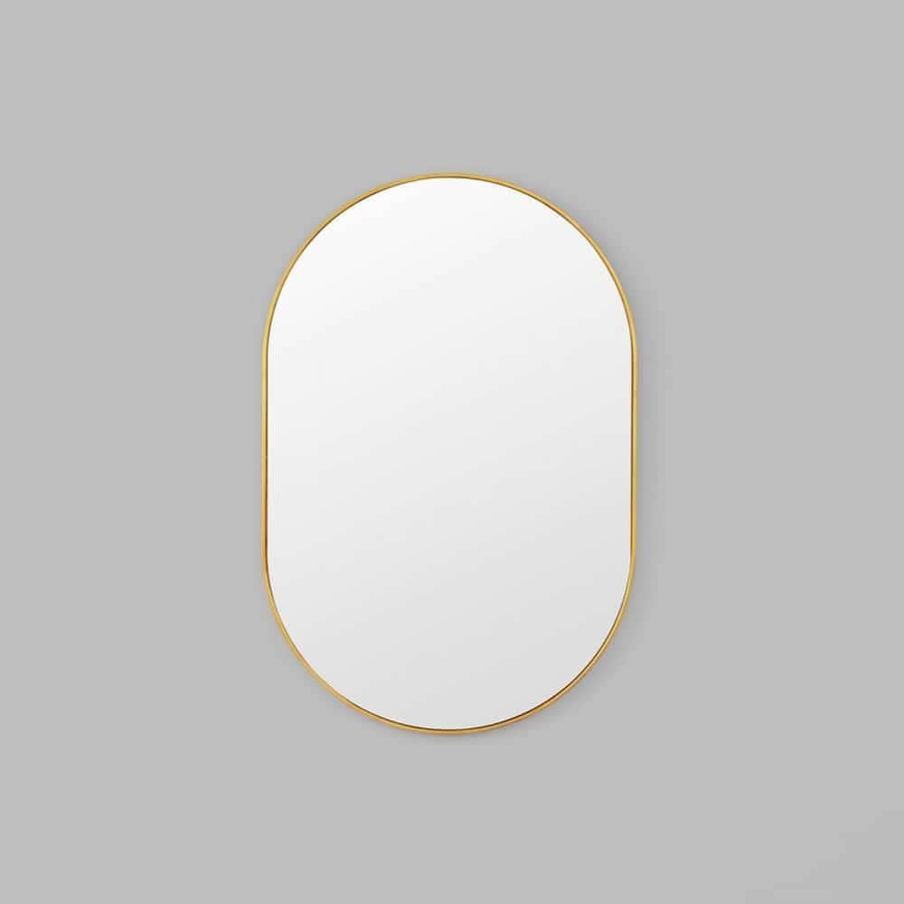 Bjorn Oval Mirror - Brass