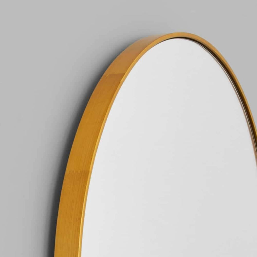 Bjorn Oval Mirror - Brass