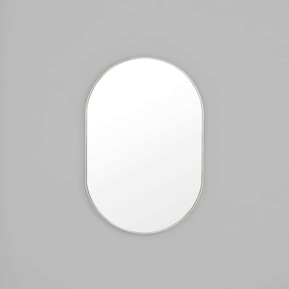 Bjorn Oval Mirror - Silver