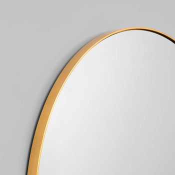 Bjorn Round Mirror - Brass 100cm