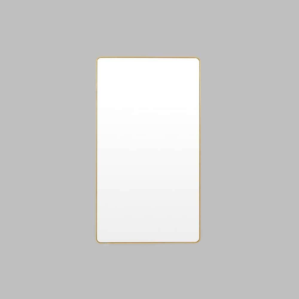 Flynn Curve Leaner Mirror - Brass