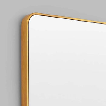 Flynn Curve Rectangle Mirror - Brass Small 60cm x 80cm