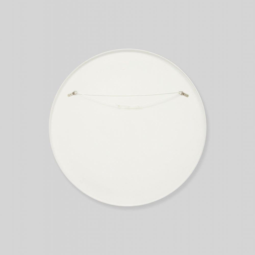 Flynn Round Mirror - Bright White / Dusk 50cm x 50cm