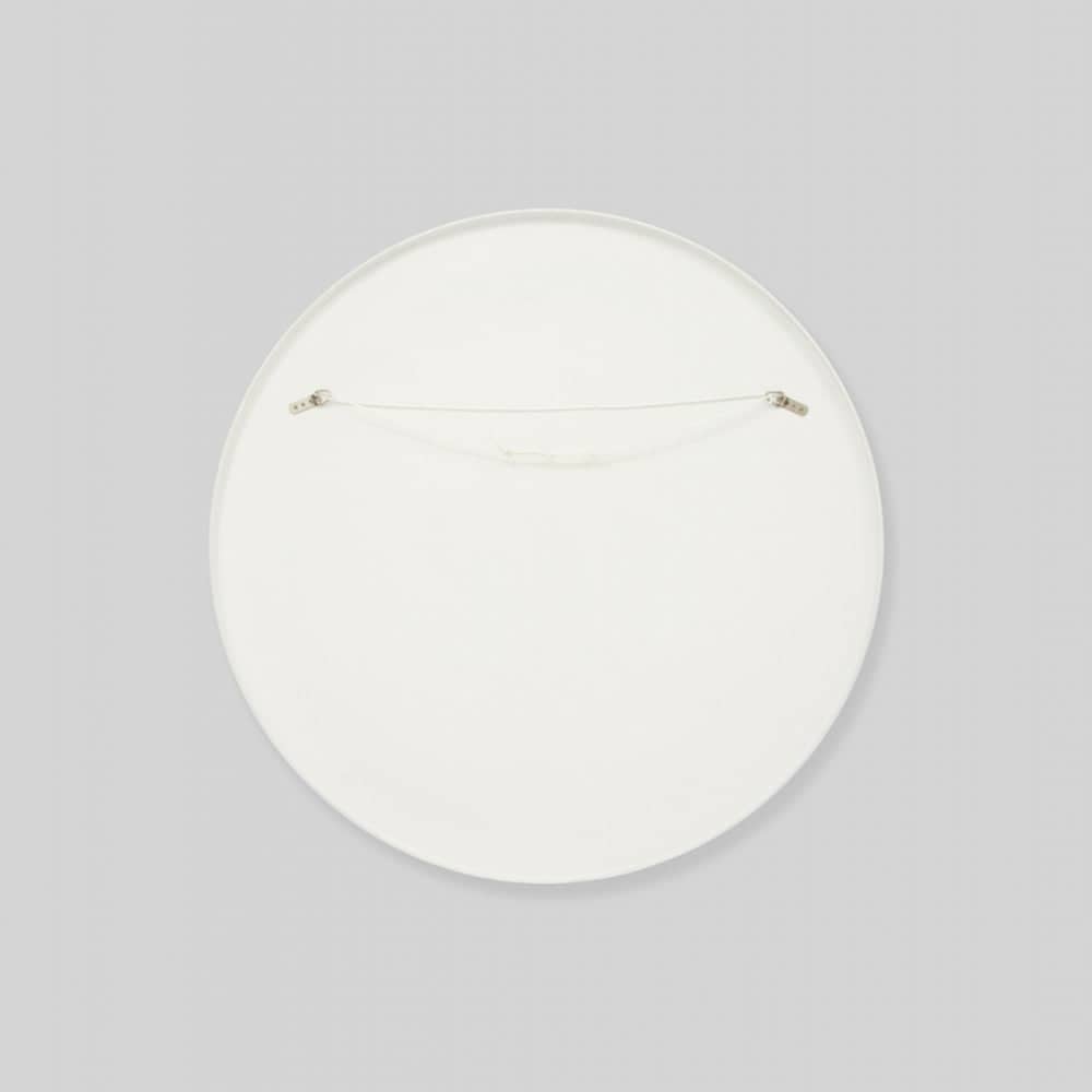 Flynn Round Mirror - Bright White / Dusk 50cm x 50cm