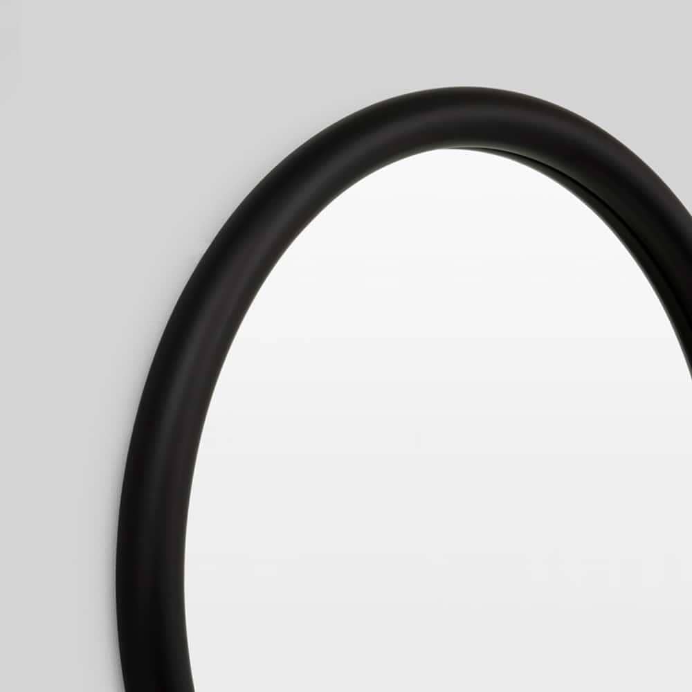 Gertrude Round Mirror - Black
