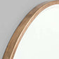 Half Moon Round Mirror - Brass 90cm x 90cm