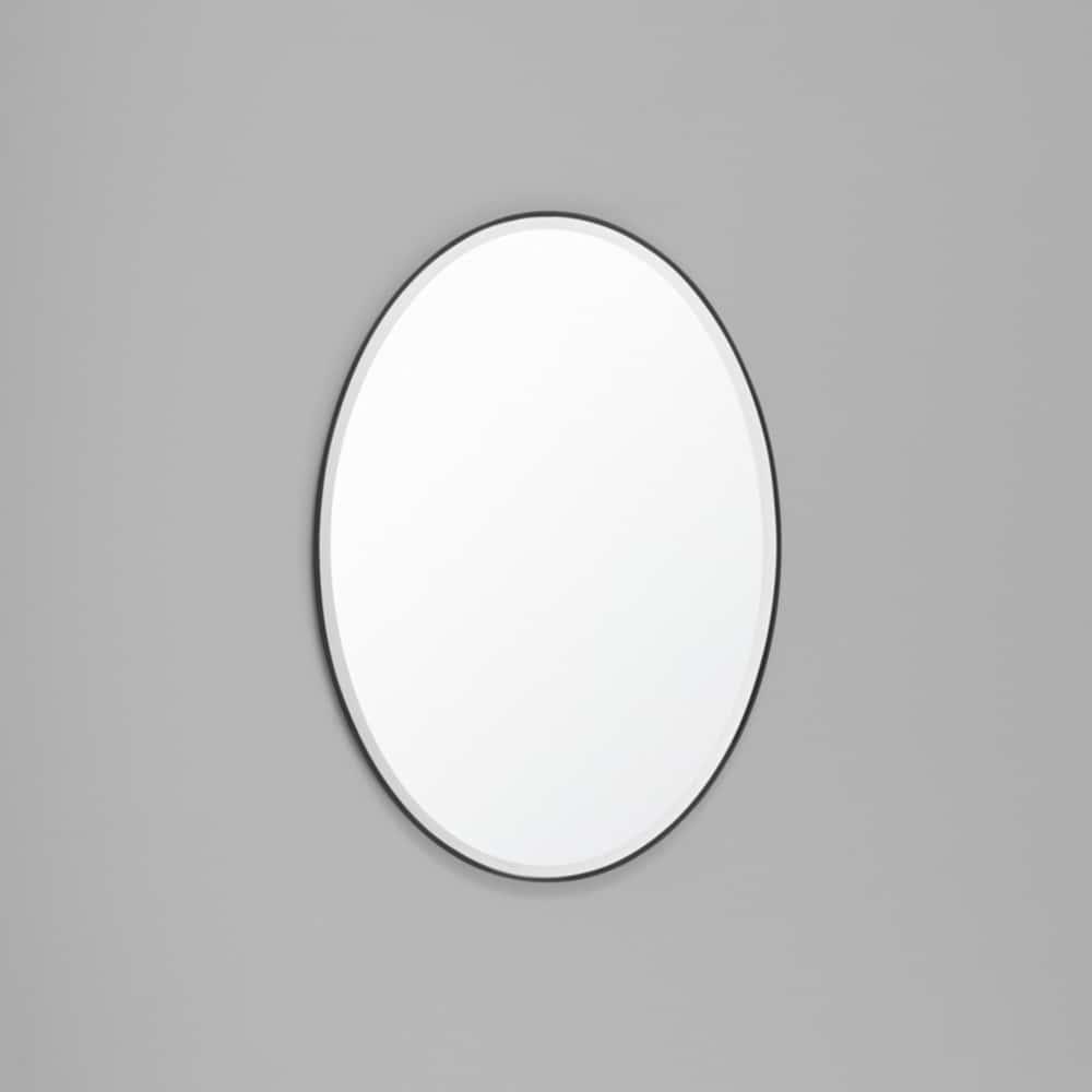Lolita Oval Mirror 90cm x 60cm - Black