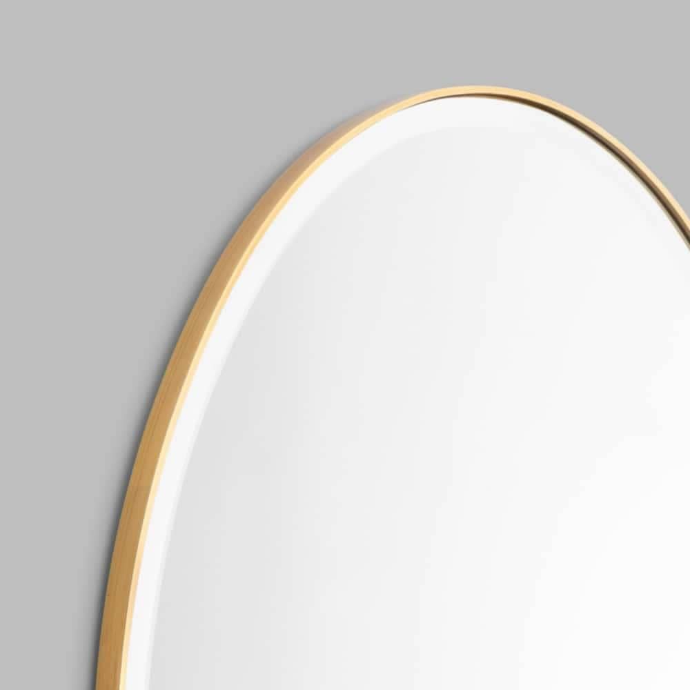 Lolita Oval Mirror 90cm x 135cm - Brass
