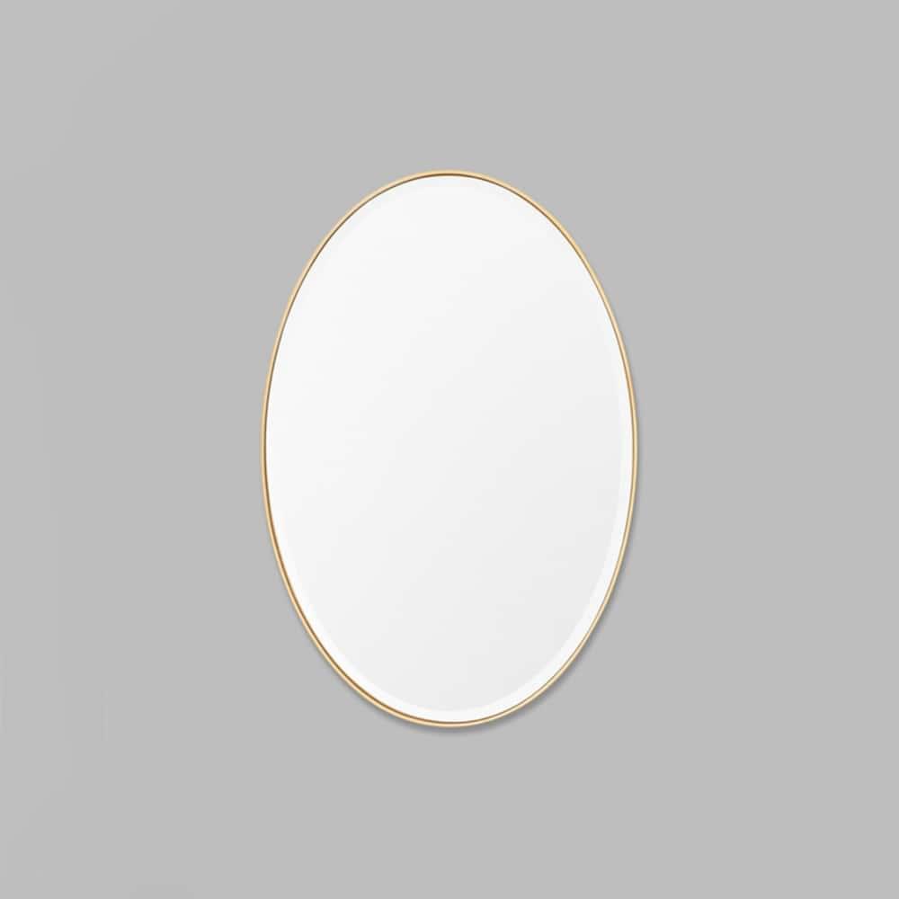 Lolita Oval Mirror 90cm x 60cm - Brass