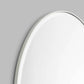 Lolita Oval Mirror 90cm x 60cm - Silver