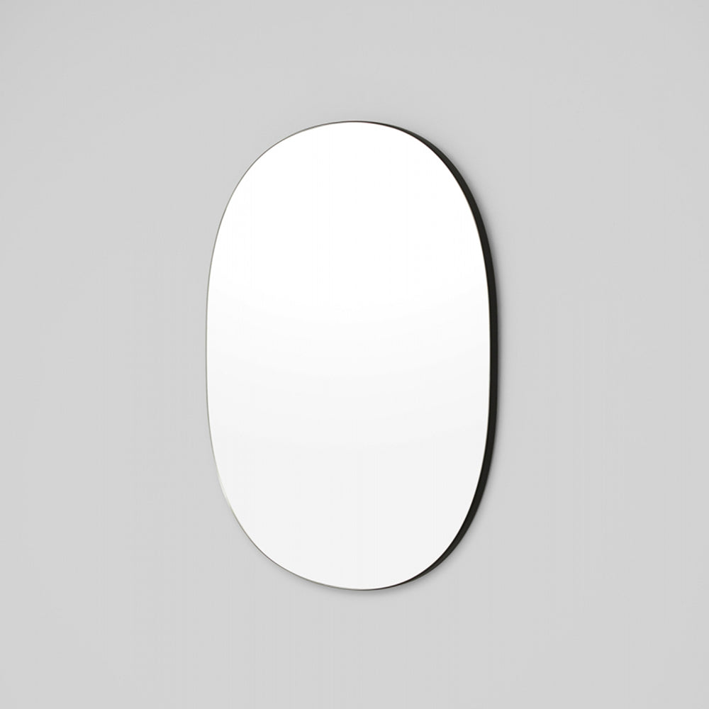 Miller Small Black Oval Mirror 60cm x 75cm