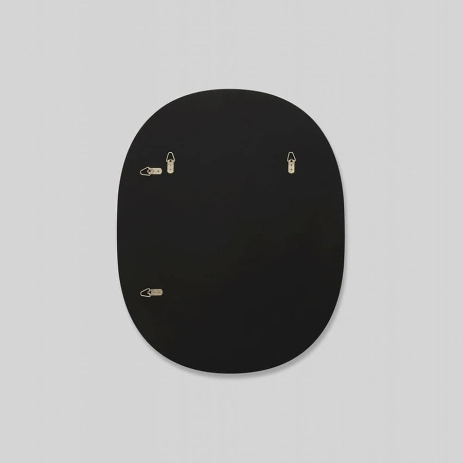 Miller Small Black Oval Mirror 60cm x 75cm