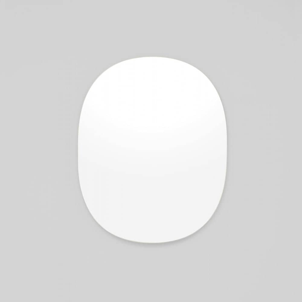 Miller Small Bright White Oval Mirror 60cm x 75cm
