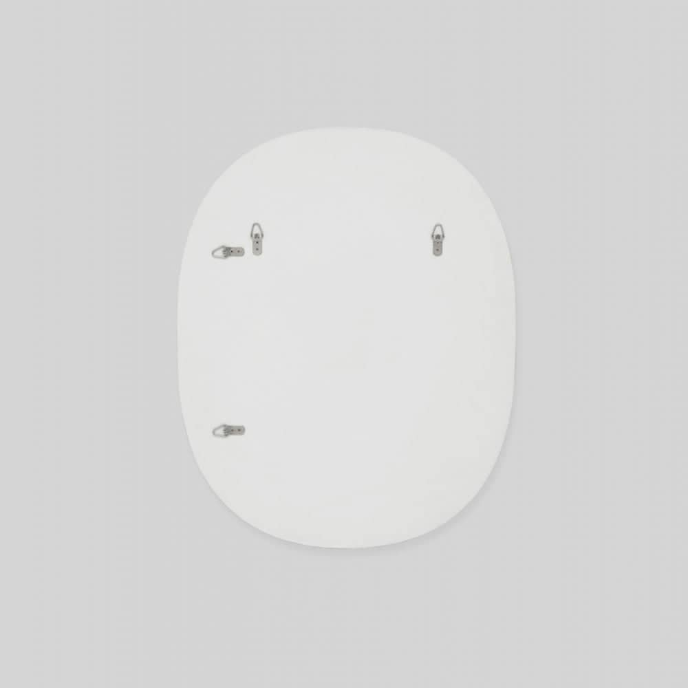 Miller Small Bright White Oval Mirror 60cm x 75cm