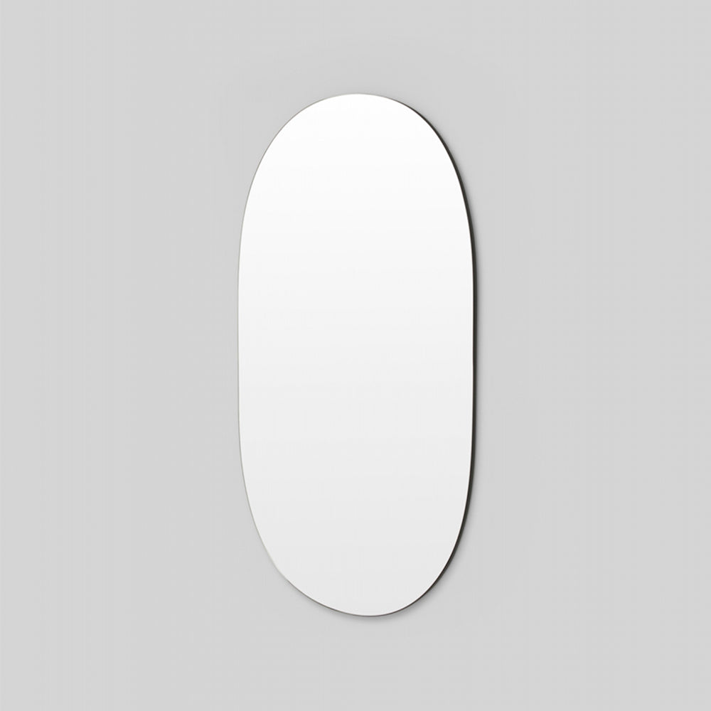 Miller Tall Black Oval Mirror 80cm x 150cm