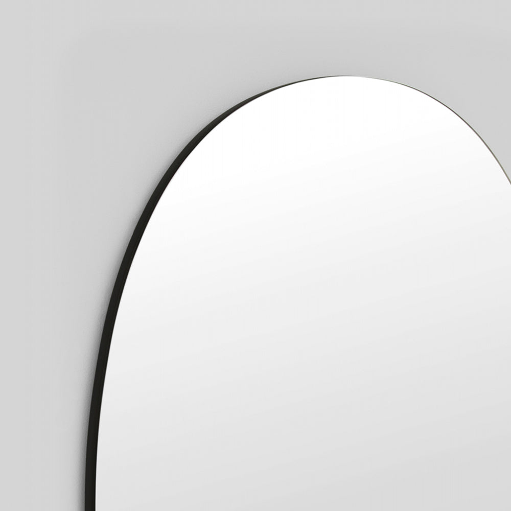 Miller Tall Black Oval Mirror 80cm x 150cm