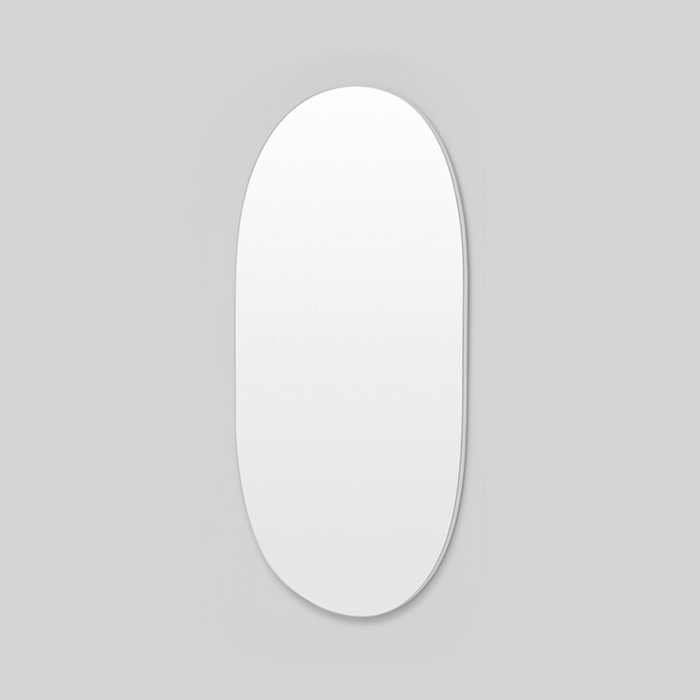 Miller Tall Bright White Oval Mirror 80cm x 150cm