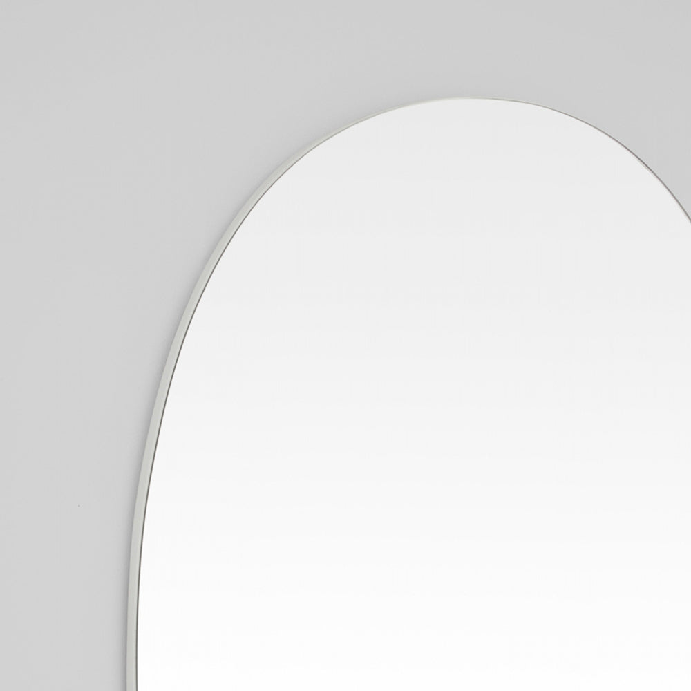 Miller Tall Bright White Oval Mirror 80cm x 150cm