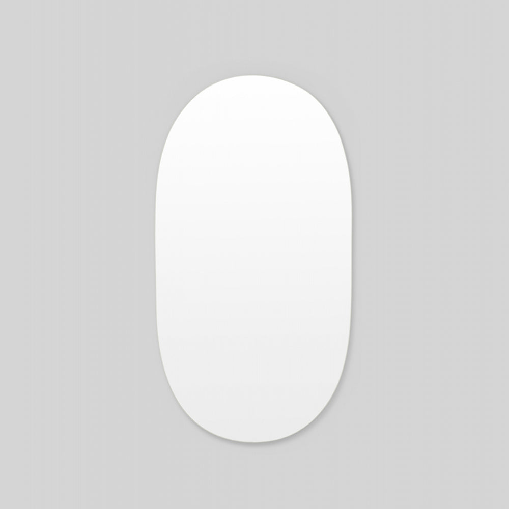 Miller Tall Bright White Oval Mirror 80cm x 150cm