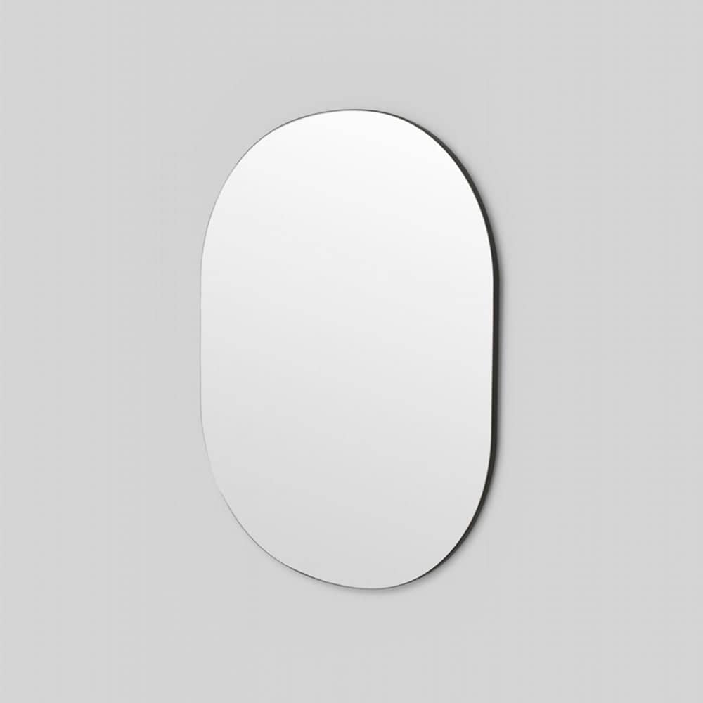 Miller Large Black Oval Mirror 90cm x 110cm