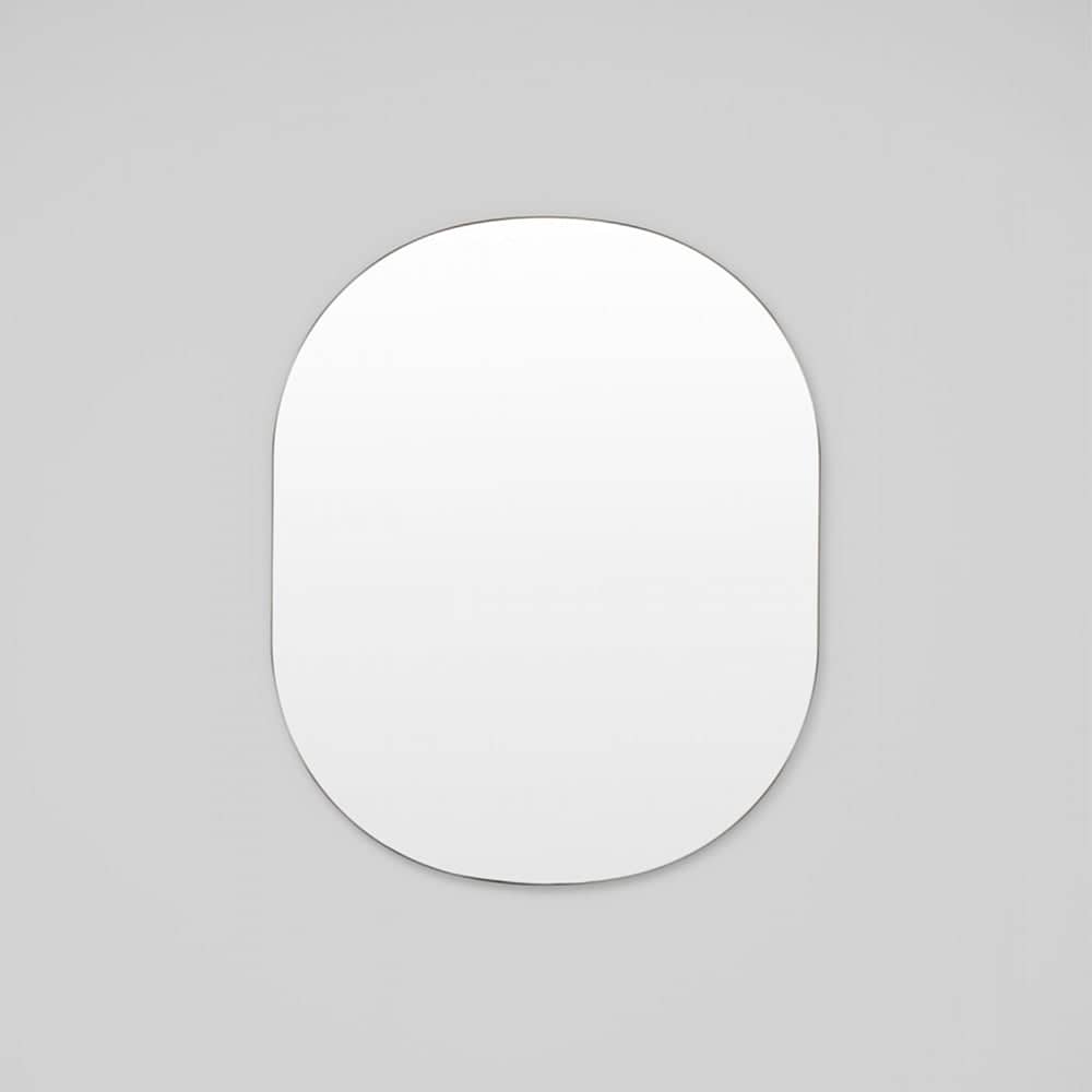 Miller Large Black Oval Mirror 90cm x 110cm