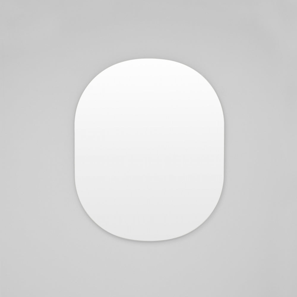 Miller Large Bright Whit Oval Mirror 90cm x 110cm