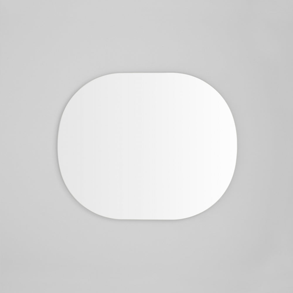 Miller Large Bright Whit Oval Mirror 90cm x 110cm