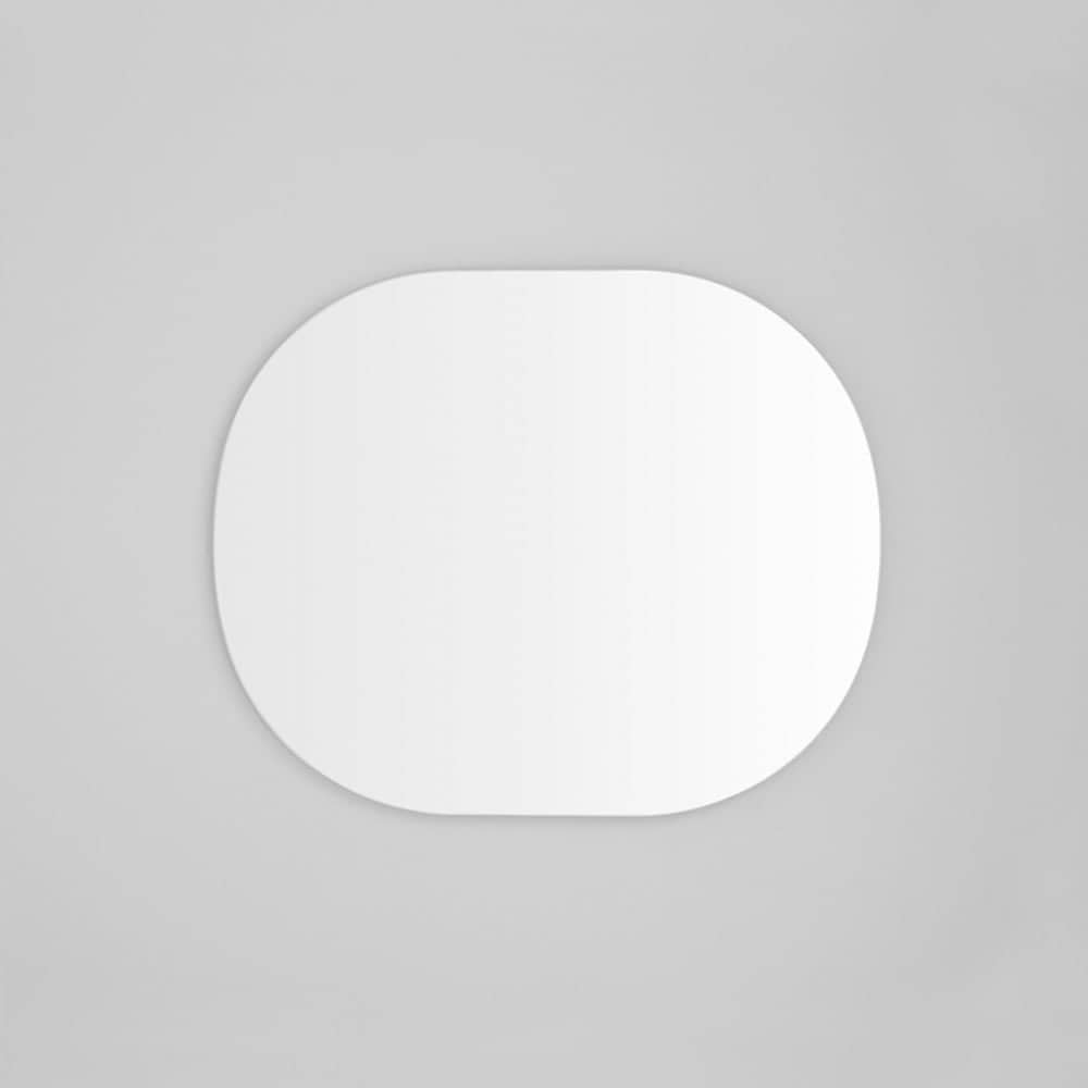 Miller Large Bright Whit Oval Mirror 90cm x 110cm