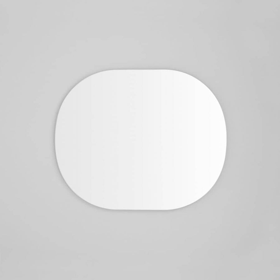 Miller Large Bright Whit Oval Mirror 90cm x 110cm