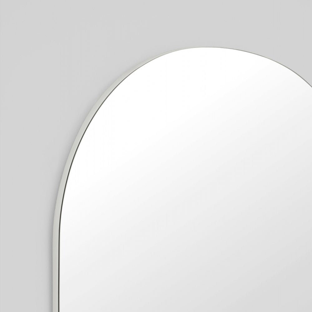Miller Large Bright Whit Oval Mirror 90cm x 110cm