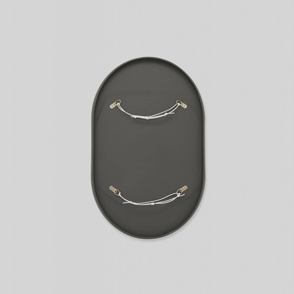 Mira Duo Small Oval Mirror - Storm