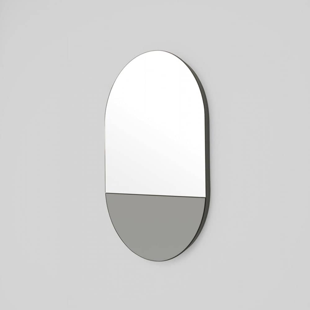 Mira Duo Small Oval Mirror - Storm