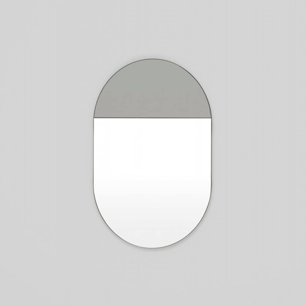 Mira Duo Small Oval Mirror - Storm