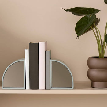 Percy Mirror Bookends - Blue