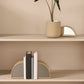 Percy Mirror Bookends - Taupe